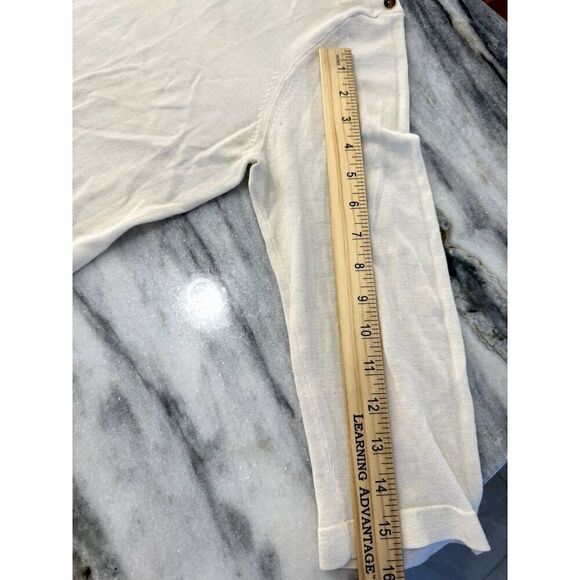 J. Crew Boatneck Lightweight 3/4 Sleeve Sweater 100% Merino Wool Sz L EUC - Picture 5 of 6